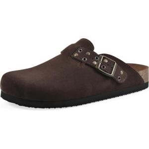 WHITE MOUNTAIN Benben Comfort-Molded Footbed Clog(Coco Brown Suede)