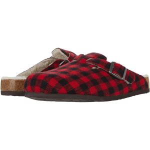 WHITE MOUNTAIN Women’s Bari Comfort-Molded Clogs(Red/Black Plaid)