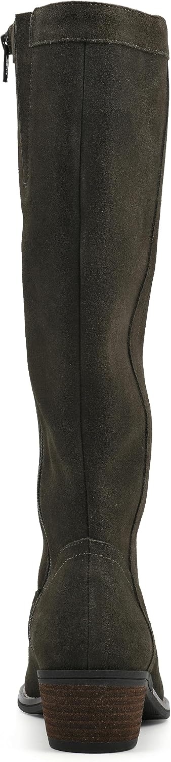 image:imageWHITE MOUNTAIN Womens Altitude Western Tall BootArmySuede