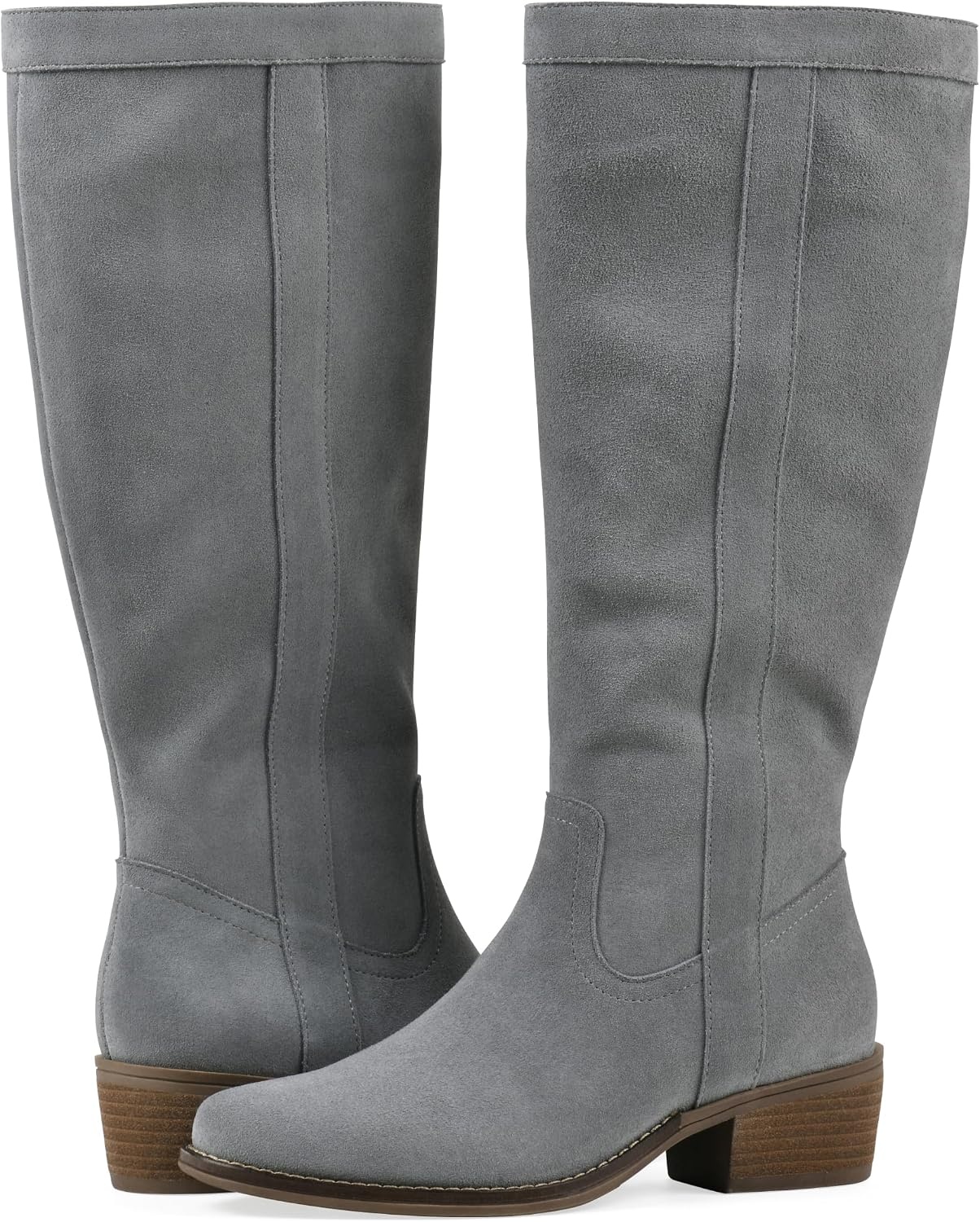 image:imageWHITE MOUNTAIN Womens Altitude Western Tall BootBlue Raspberry Suede