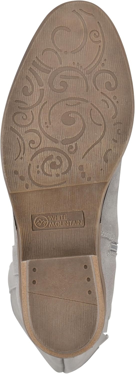 image:imageWHITE MOUNTAIN Womens Altitude Western Tall BootLight Grey Suede