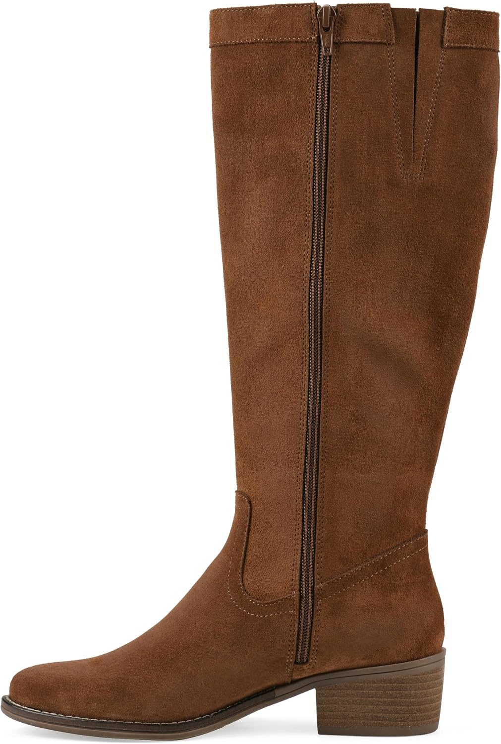 image:imageWHITE MOUNTAIN Womens Altitude Western Tall BootPecan Suede