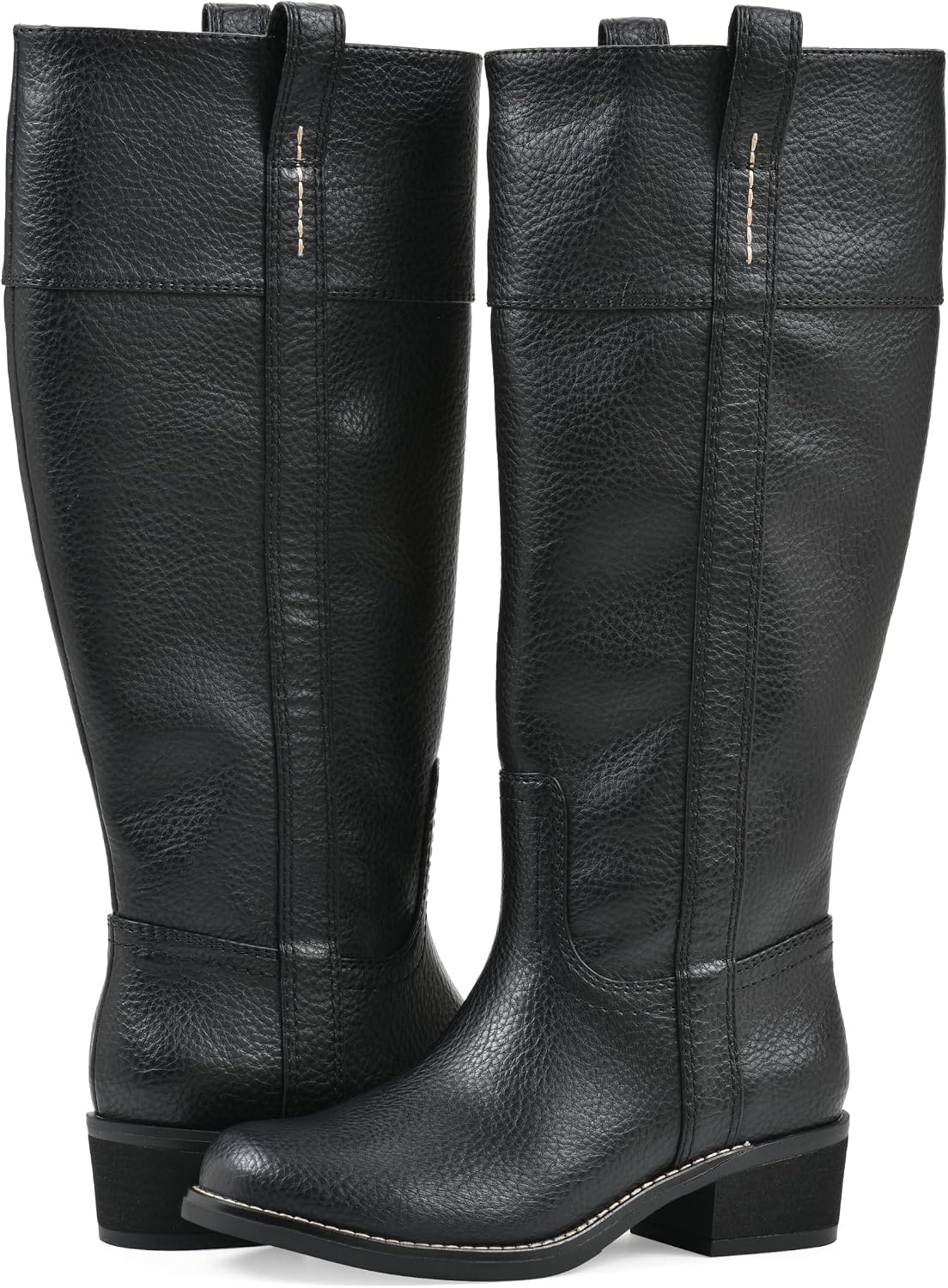 image:imageWHITE MOUNTAIN Womens Merrier Western Tall BootBlack Smooth