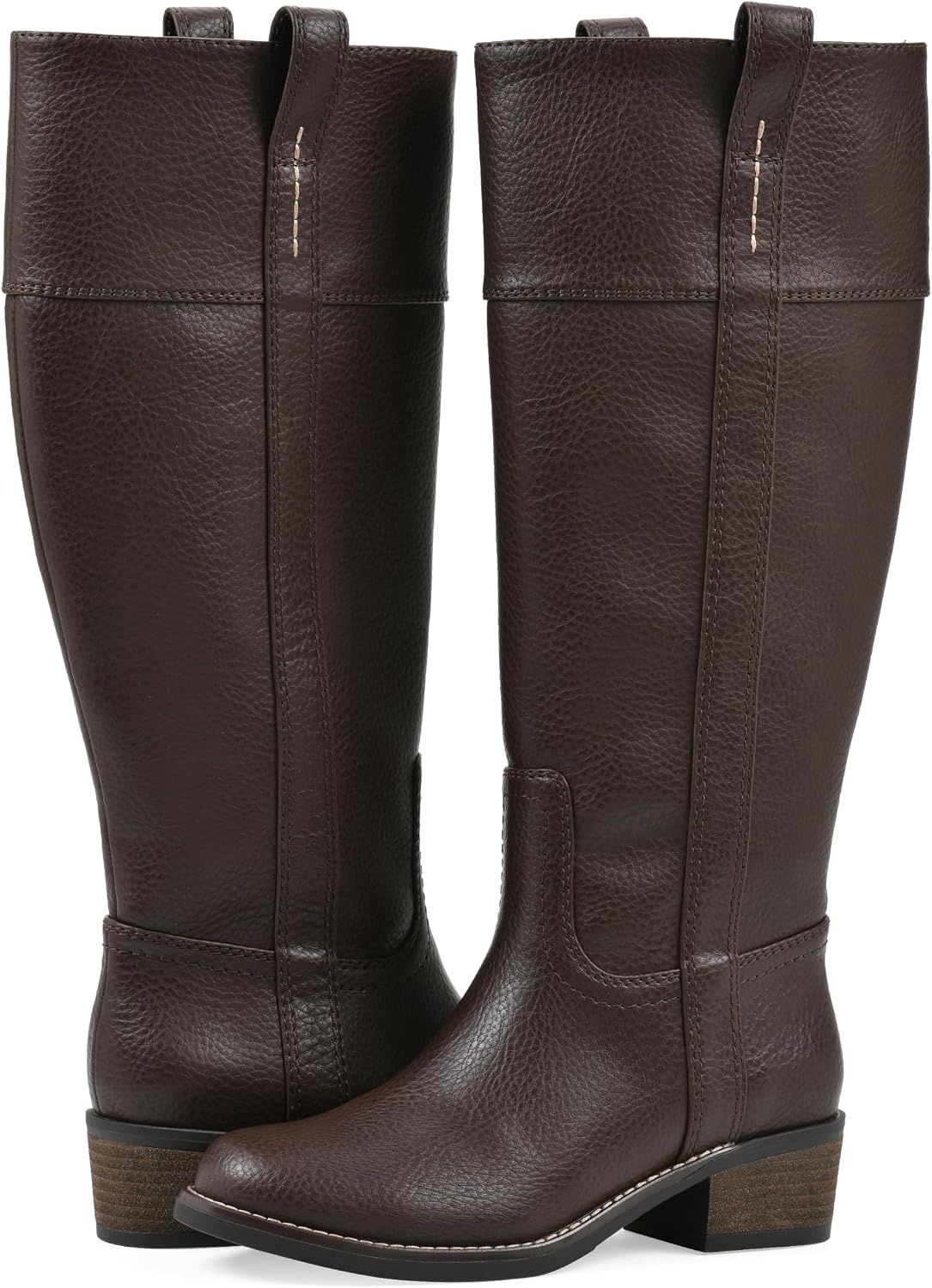 image:imageWHITE MOUNTAIN Womens Merrier Western Tall BootBrown Smooth