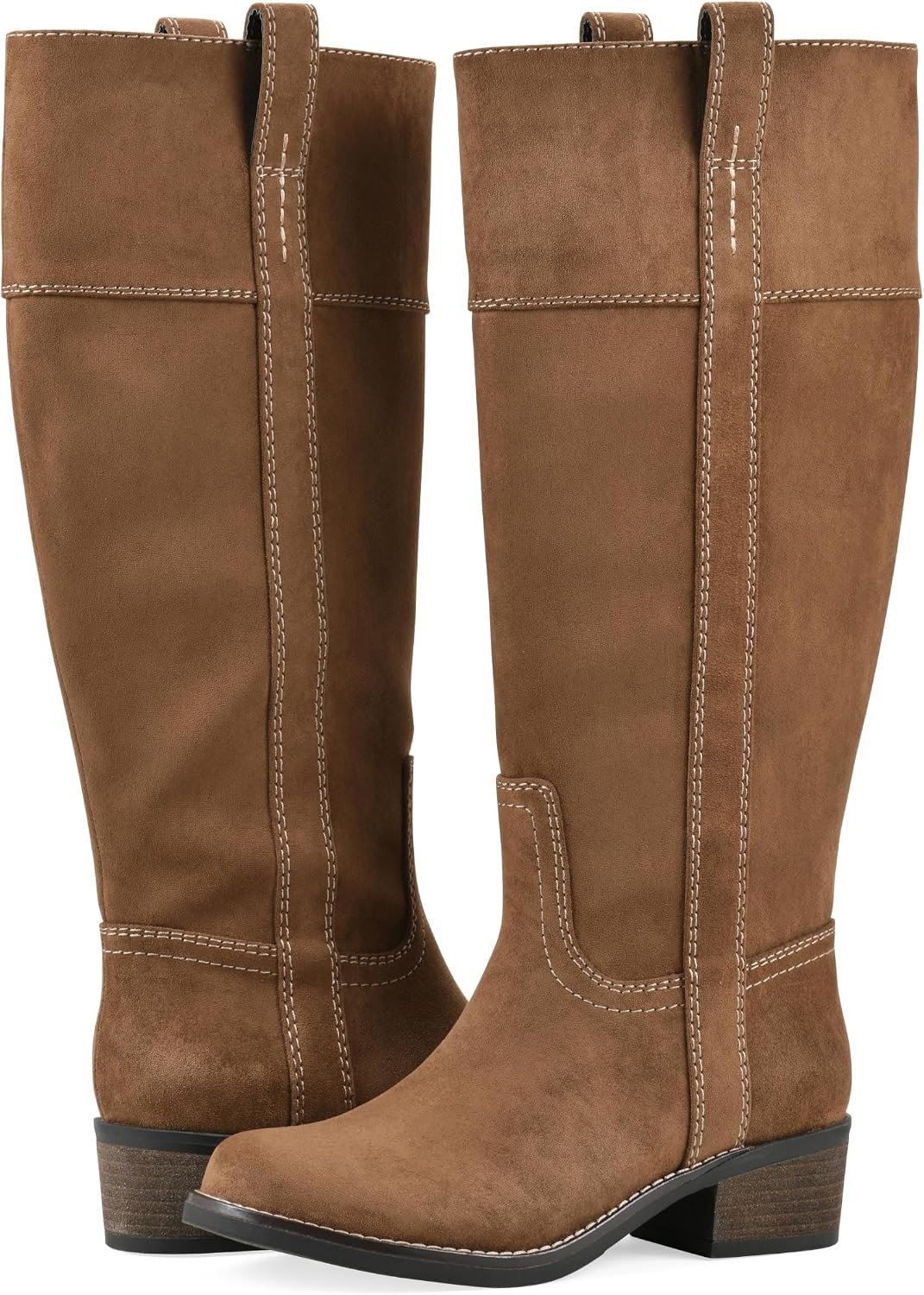 image:imageWHITE MOUNTAIN Womens Merrier Western Tall BootMocha Fabric