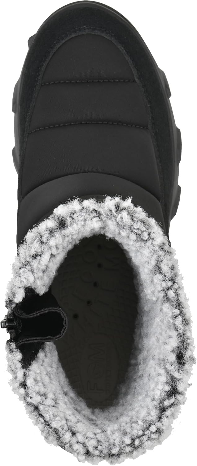 image:imageWHITE MOUNTAIN Womens Kebob Faux FurLined Puffer Winter BootieBlack Fabric