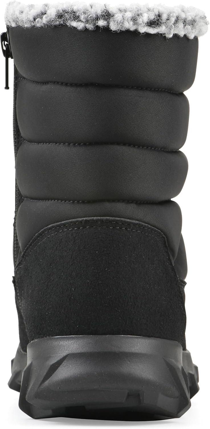 image:imageWHITE MOUNTAIN Womens Kebob Faux FurLined Puffer Winter BootieBlack Fabric