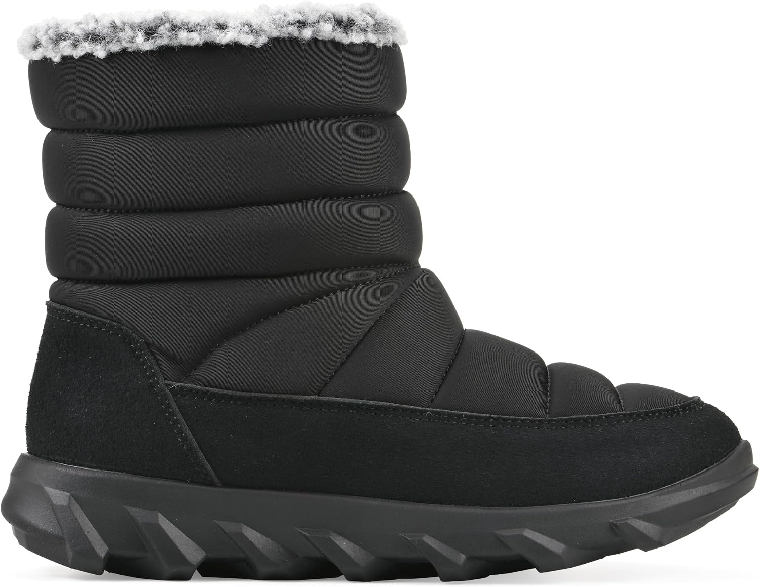 image:imageWHITE MOUNTAIN Womens Kebob Faux FurLined Puffer Winter BootieBlack Fabric