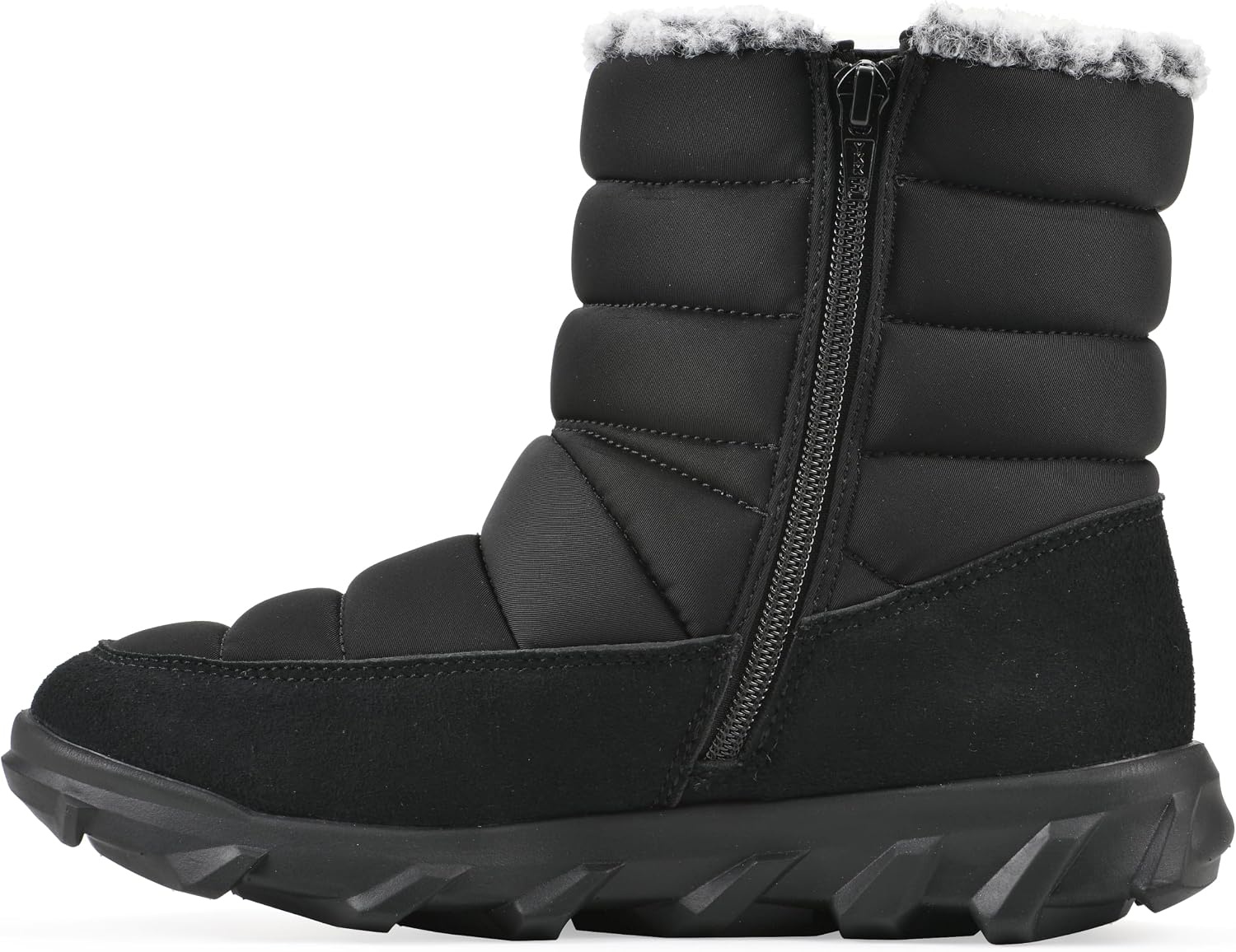 image:imageWHITE MOUNTAIN Womens Kebob Faux FurLined Puffer Winter BootieBlack Fabric