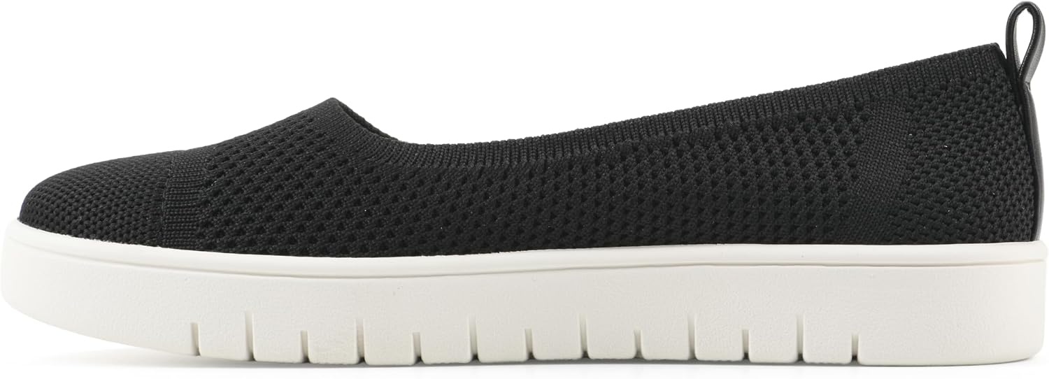 image:imageWhite Mountain Fom Recovery Womens Naveen Cushioned Fly Knit SlipOn FlatBlack Fabric