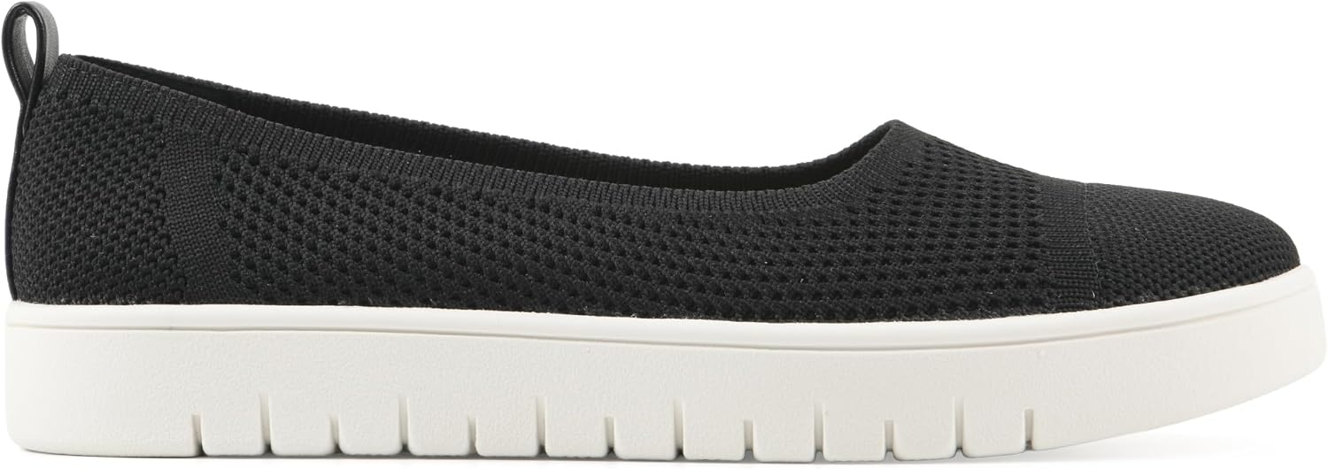 image:imageWhite Mountain Fom Recovery Womens Naveen Cushioned Fly Knit SlipOn FlatBlack Fabric