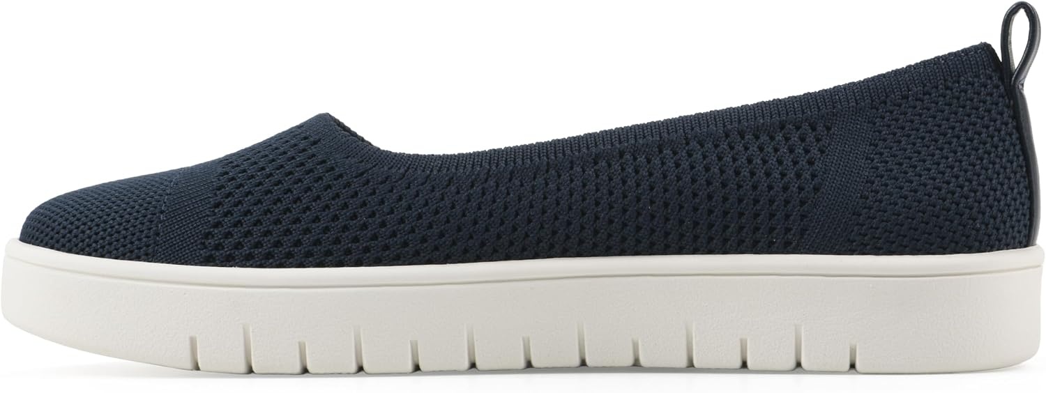 image:imageWhite Mountain Fom Recovery Womens Naveen Cushioned Fly Knit SlipOn FlatNavy Fabric