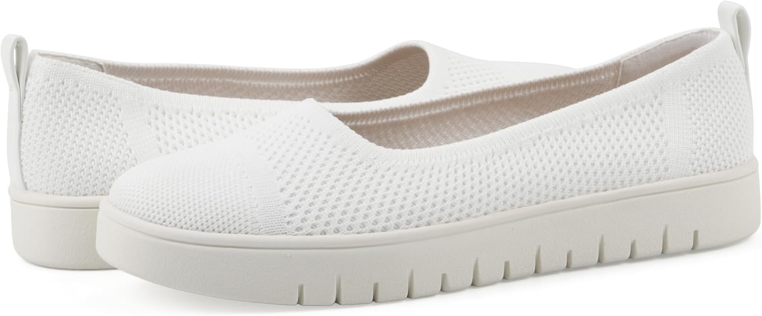 image:imageWhite Mountain Fom Recovery Womens Naveen Cushioned Fly Knit SlipOn FlatWhite Fabric