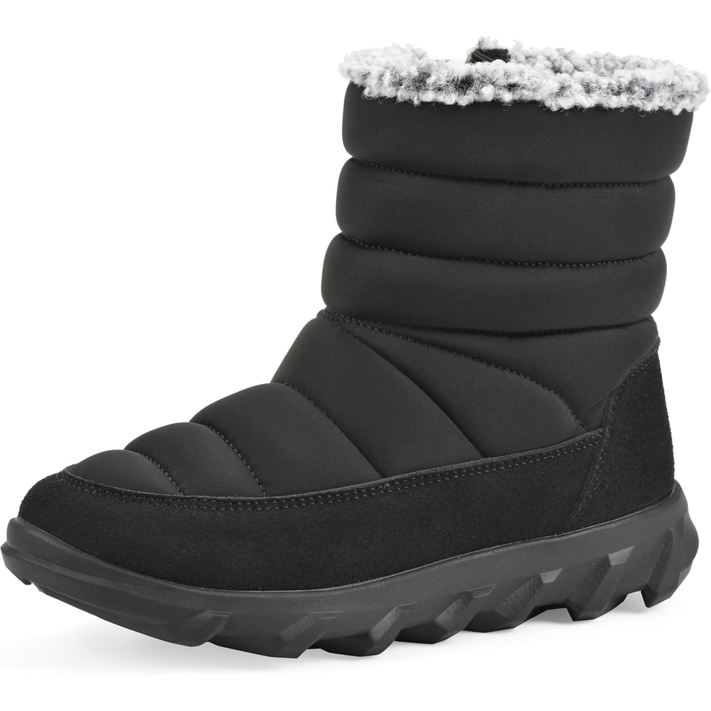 image:imageWHITE MOUNTAIN Womens Kebob Faux FurLined Puffer Winter BootieBlack Fabric
