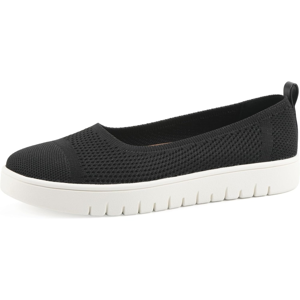 image:imageWhite Mountain Fom Recovery Womens Naveen Cushioned Fly Knit SlipOn FlatBlack Fabric