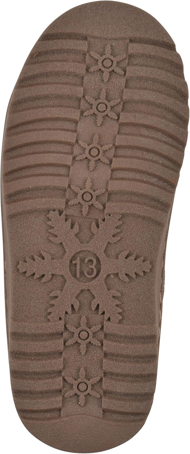 image:imageWHITE MOUNTAIN KIDS Girls Inspo Faux Fur Ankle BootieDark Chocolate Fabric