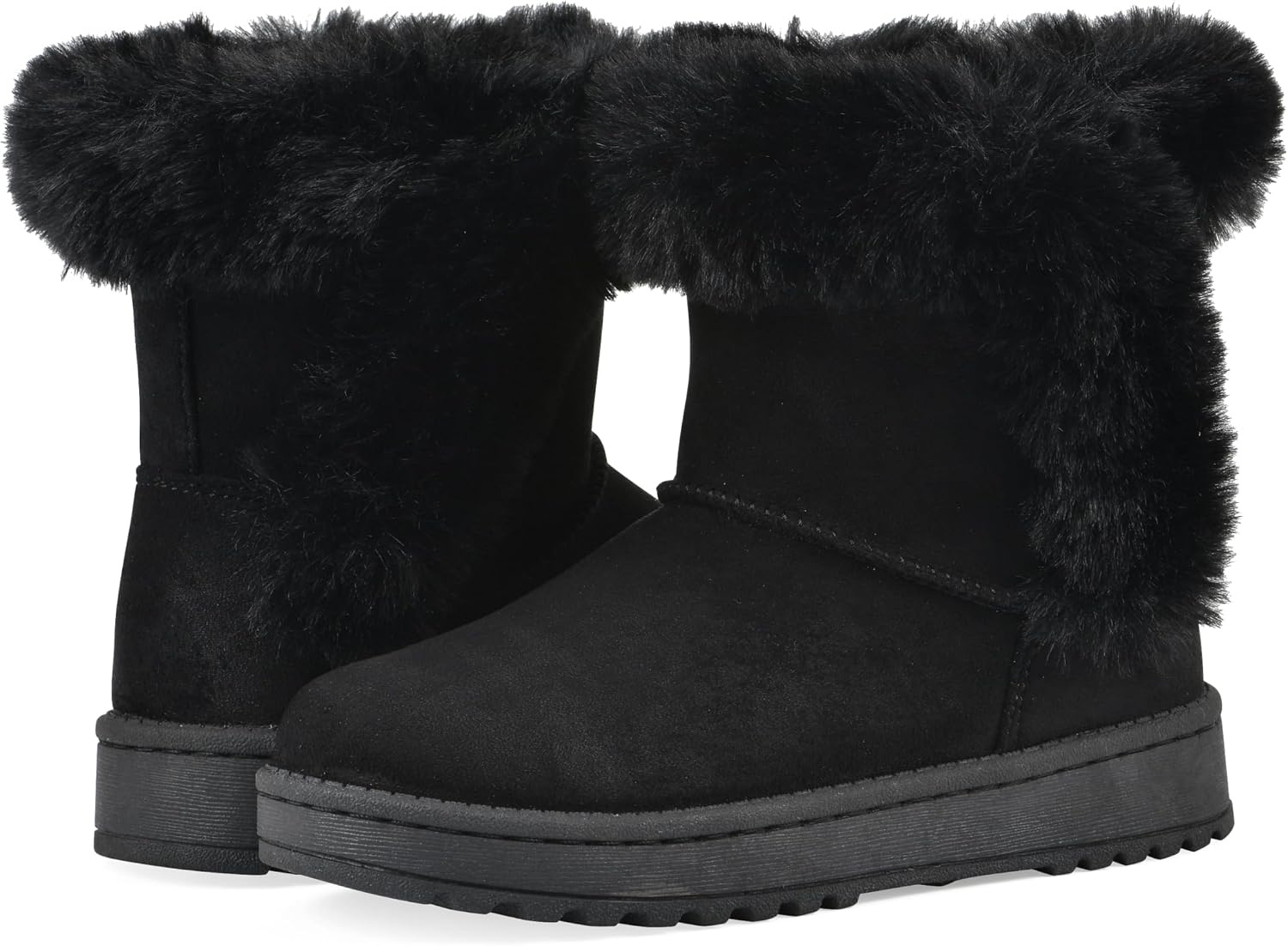 image:imageWHITE MOUNTAIN Kids Girls Incher Faux Fur BootBlackFabric