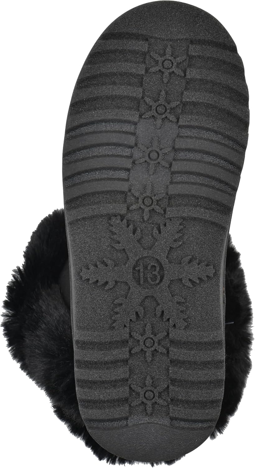 image:imageWHITE MOUNTAIN Kids Girls Incher Faux Fur BootBlackFabric
