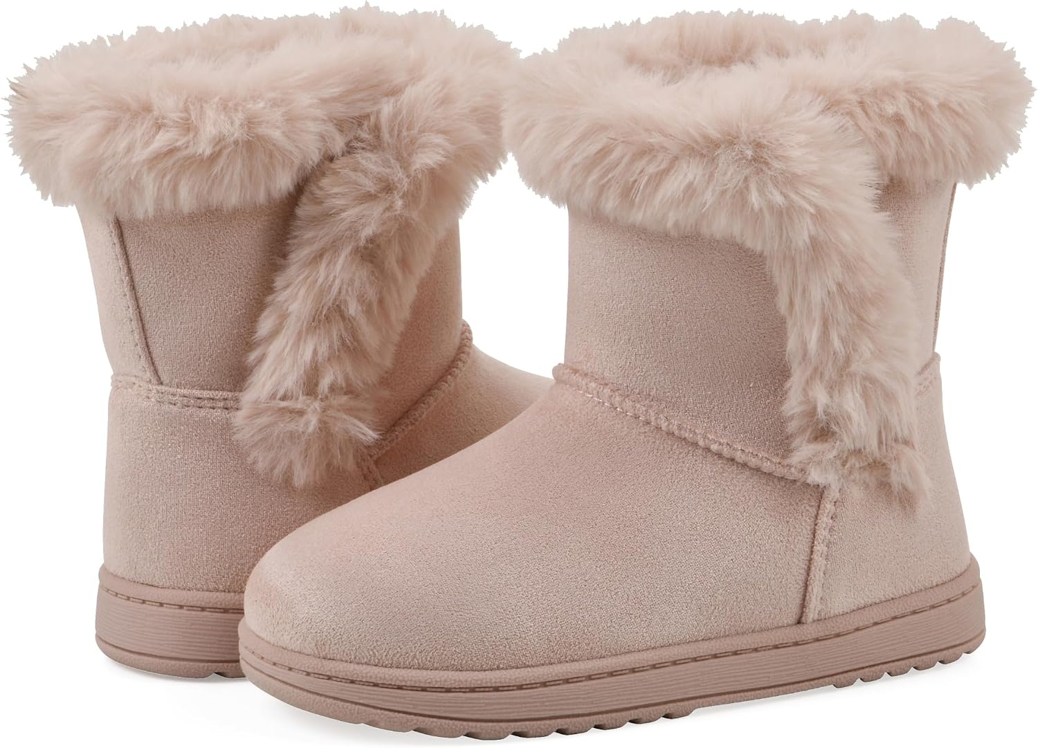 image:imageWHITE MOUNTAIN Kids Girls Incher Faux Fur BootBlush Fabric