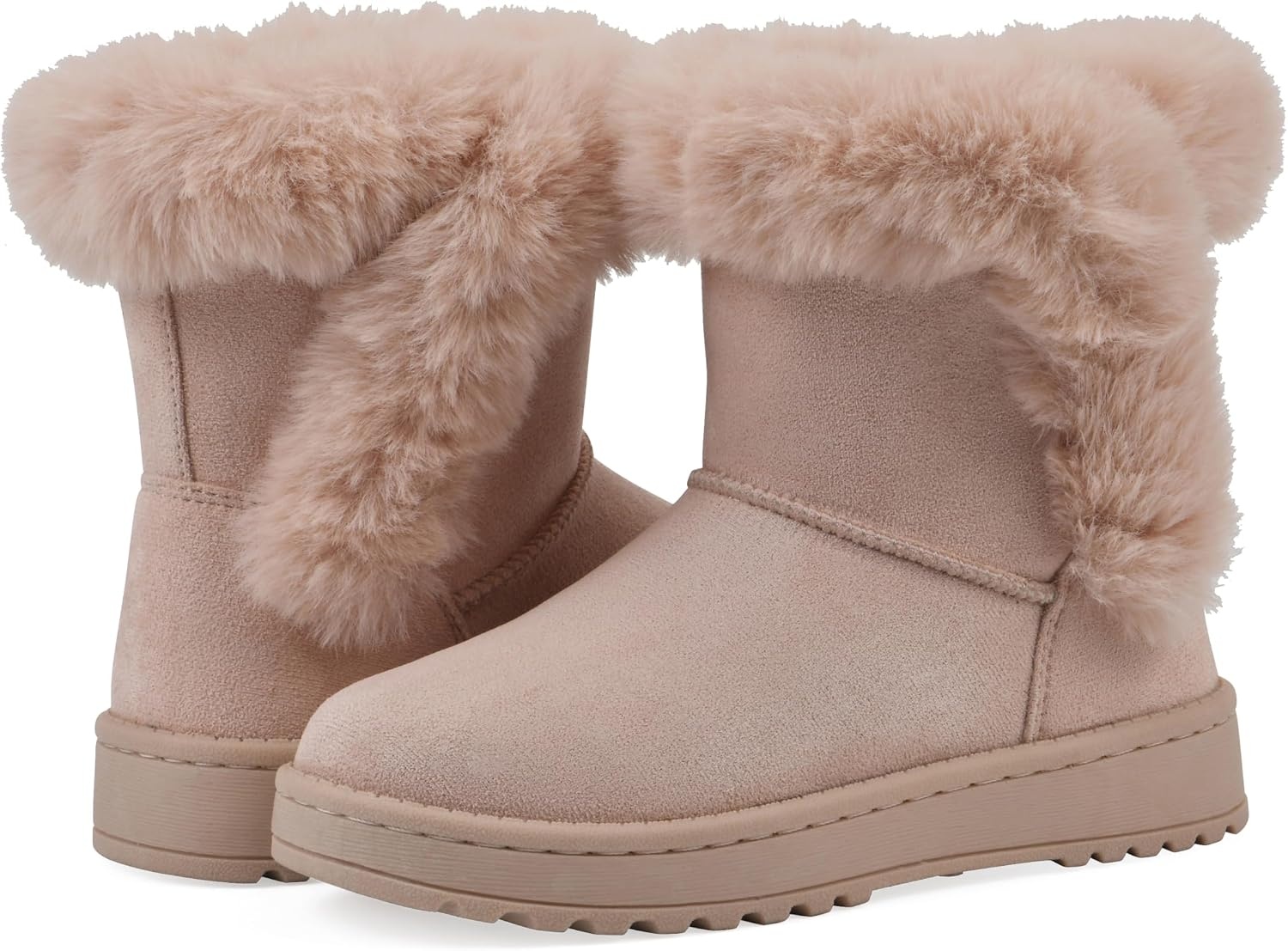 image:imageWHITE MOUNTAIN Kids Girls Incher Faux Fur BootBlushFabric