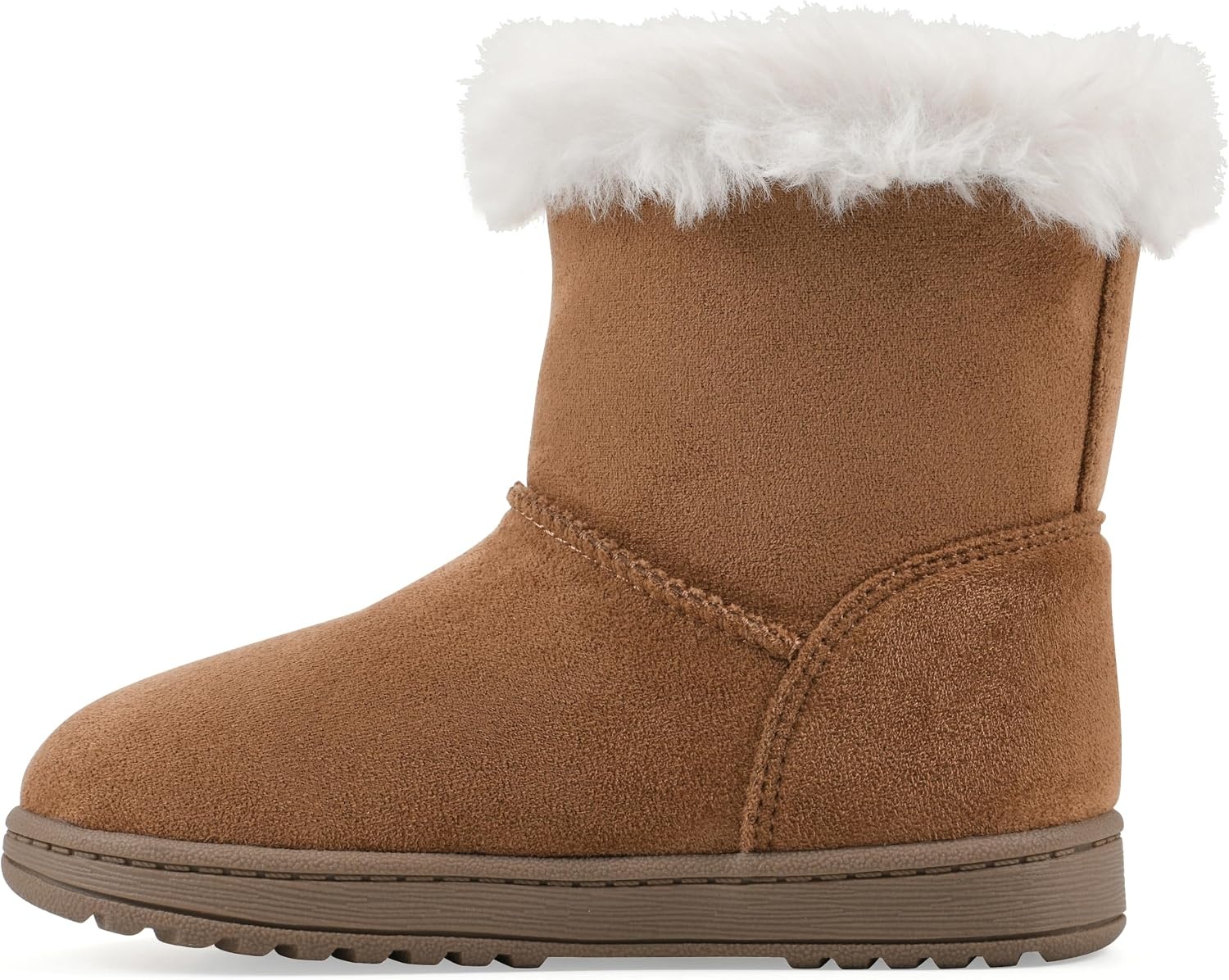 image:imageWHITE MOUNTAIN Kids Girls Incher Faux Fur BootChestnut Fabric