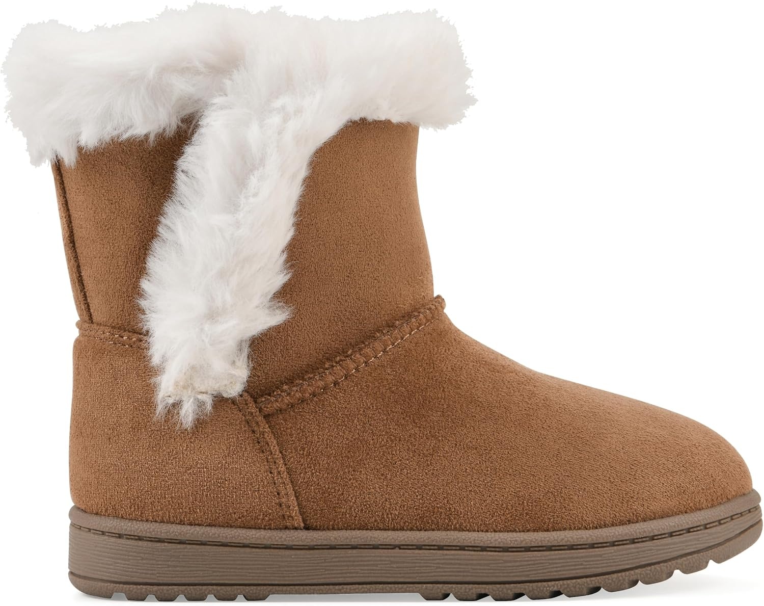 image:imageWHITE MOUNTAIN Kids Girls Incher Faux Fur BootChestnut Fabric