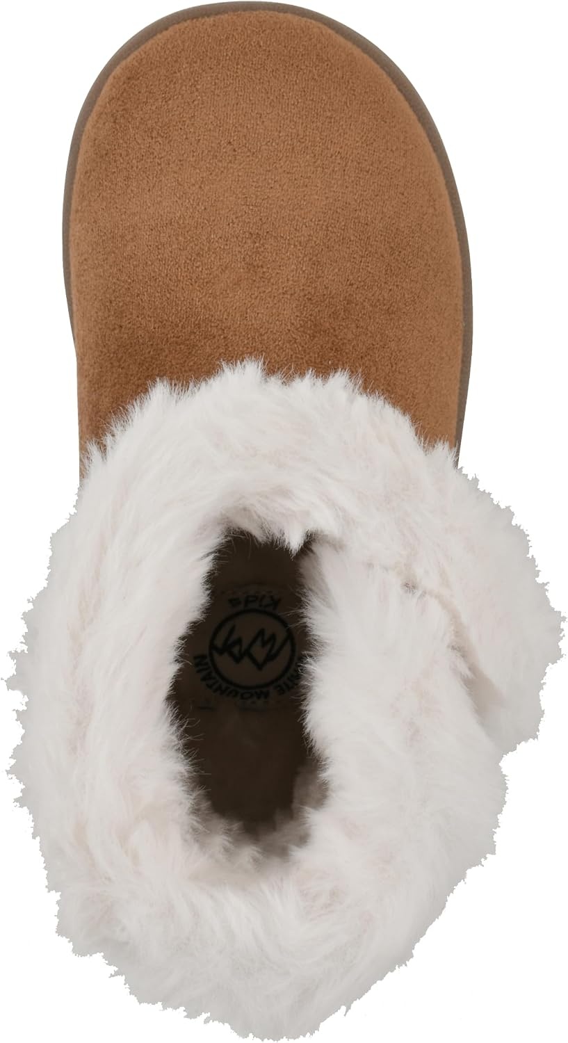 image:imageWHITE MOUNTAIN Kids Girls Incher Faux Fur BootChestnut Fabric