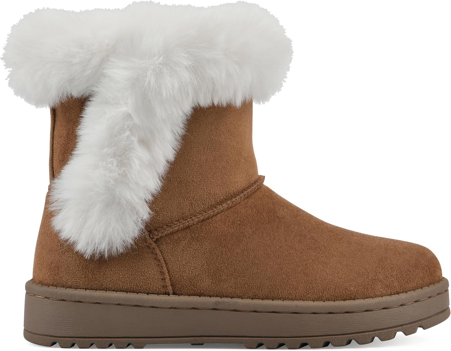 image:imageWHITE MOUNTAIN Kids Girls Incher Faux Fur BootChestnutFabric