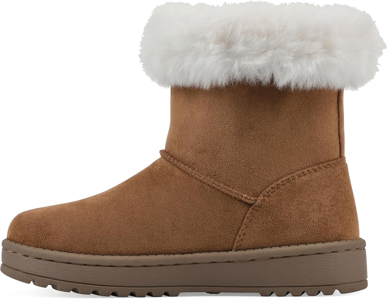 image:imageWHITE MOUNTAIN Kids Girls Incher Faux Fur BootChestnutFabric