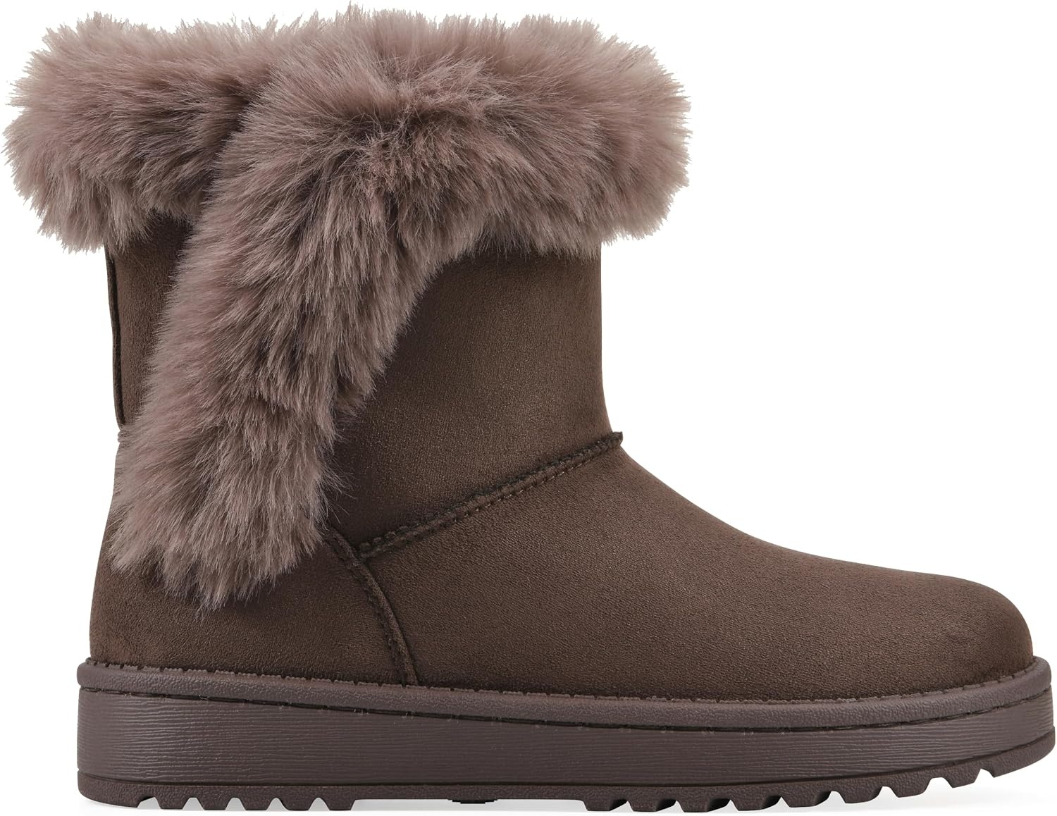 image:imageWHITE MOUNTAIN Kids Girls Incher Faux Fur BootMocha Fabric