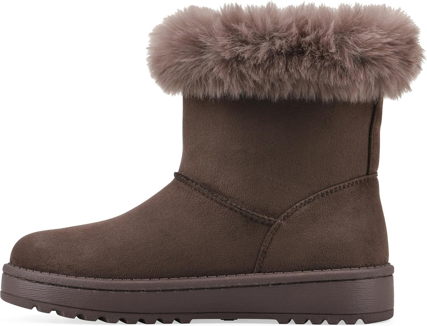 image:imageWHITE MOUNTAIN Kids Girls Incher Faux Fur BootMocha Fabric