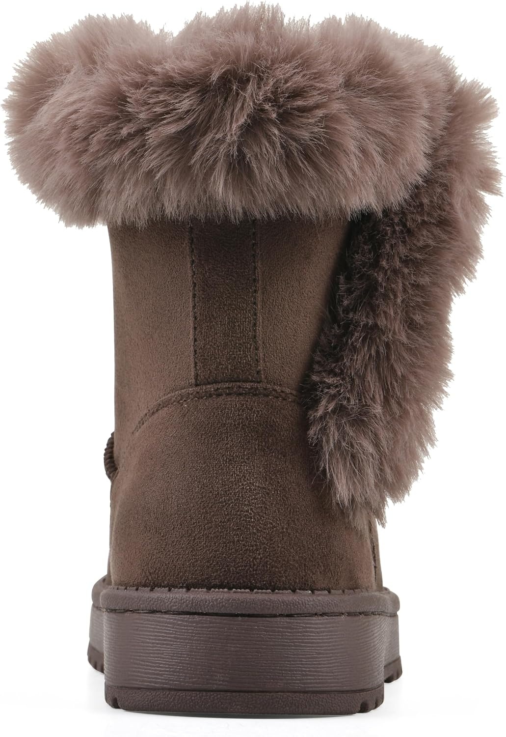 image:imageWHITE MOUNTAIN Kids Girls Incher Faux Fur BootMocha Fabric