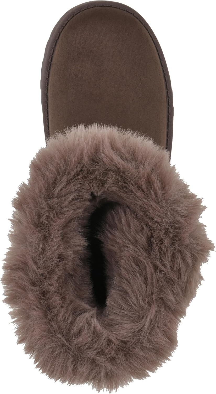 image:imageWHITE MOUNTAIN Kids Girls Incher Faux Fur BootMocha Fabric