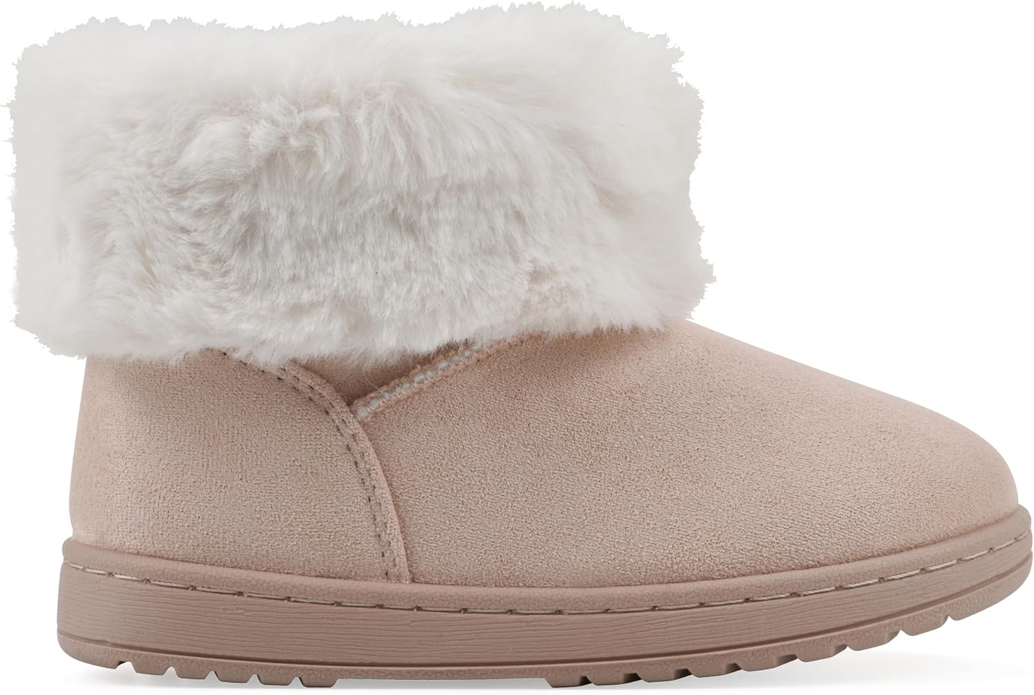 image:imageWHITE MOUNTAIN Kids Girls Inez Faux Fur BootBlush Natural