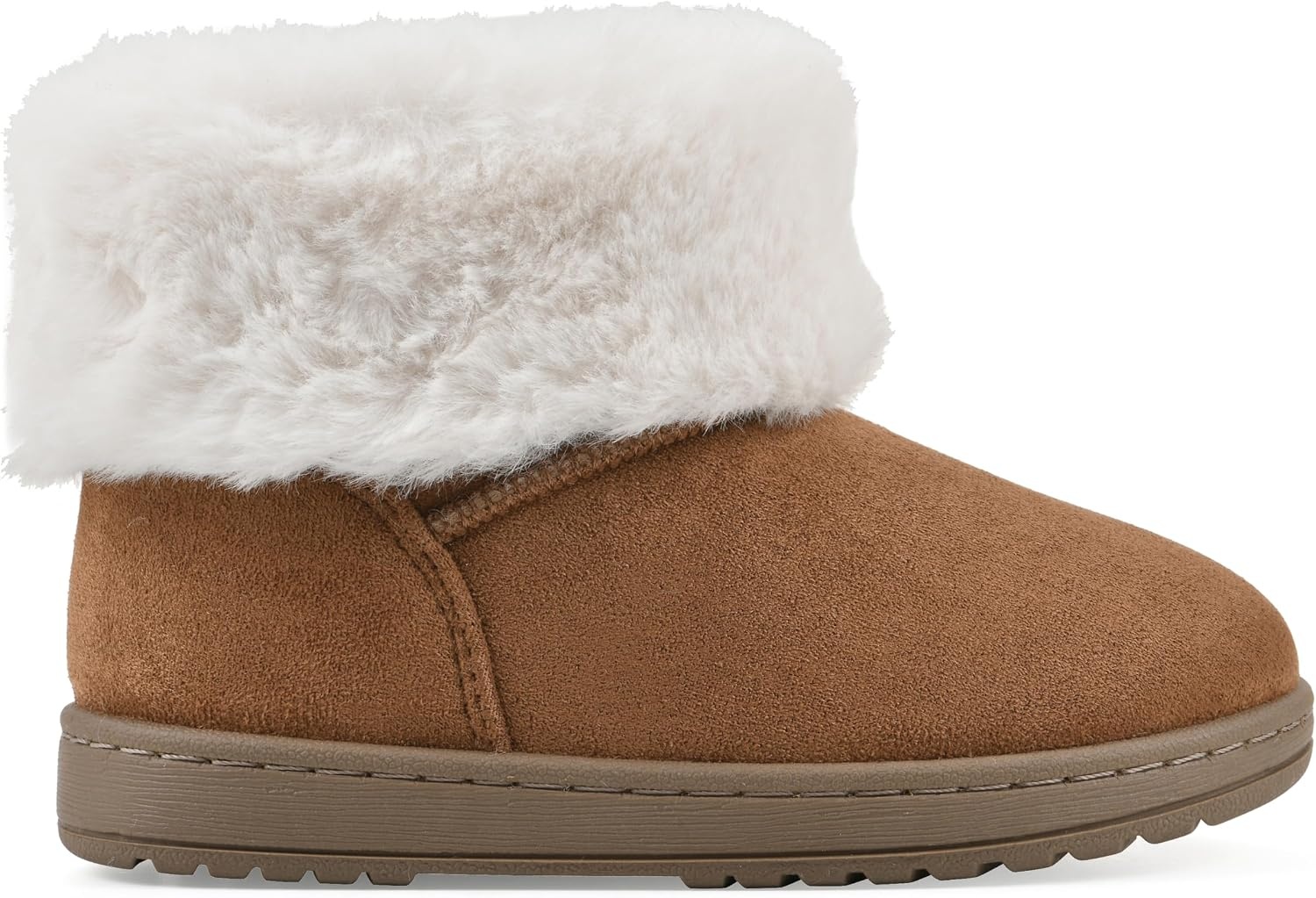 image:imageWHITE MOUNTAIN Kids Girls Inez Faux Fur BootChestnut Natural