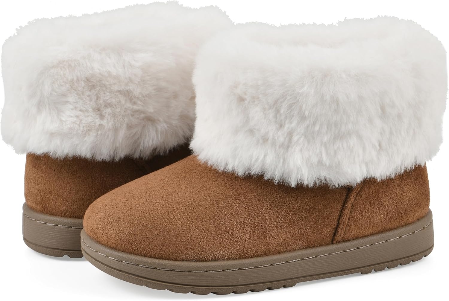 image:imageWHITE MOUNTAIN Kids Girls Inez Faux Fur BootChestnut Natural