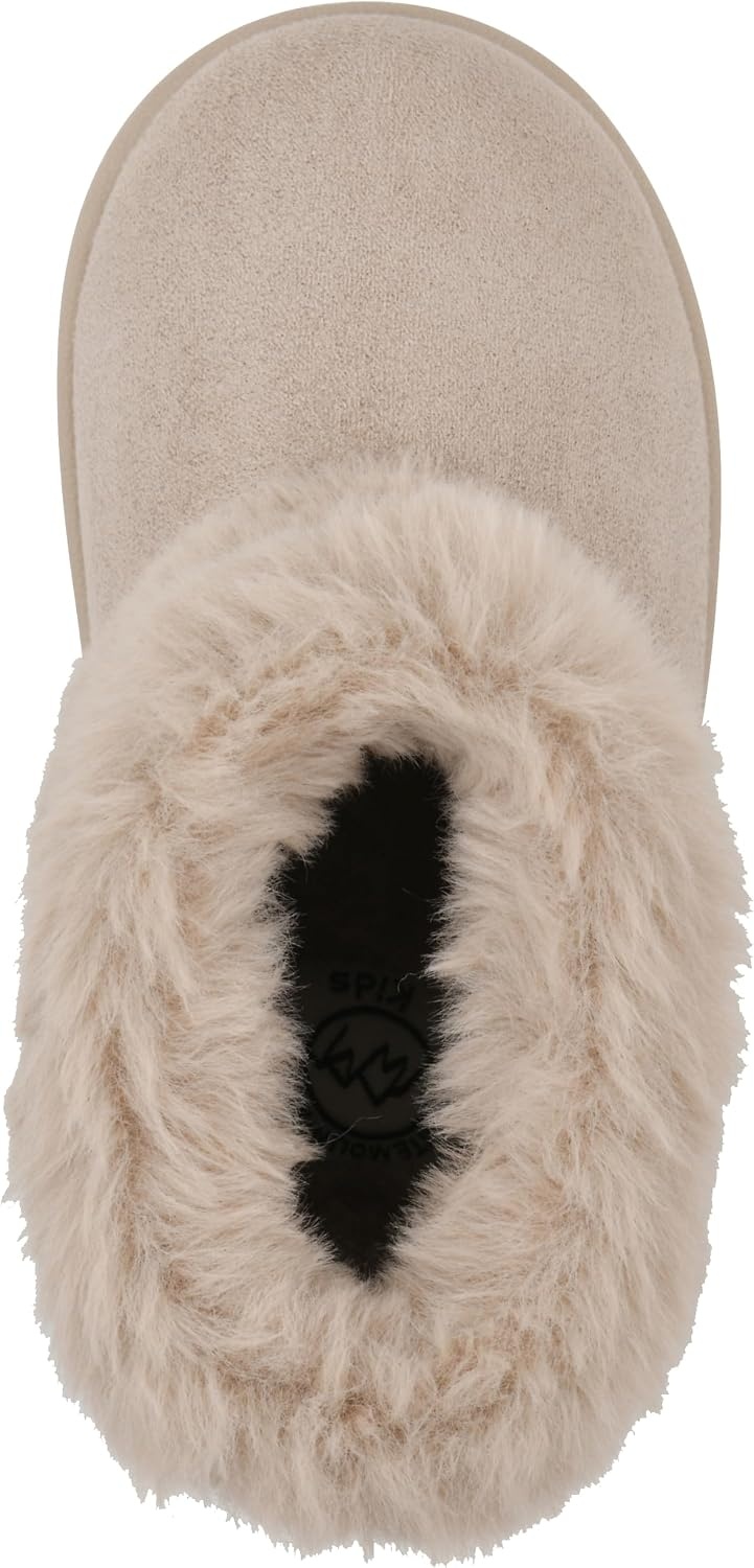 image:imageWHITE MOUNTAIN Kids Girls Inez Faux Fur BootDark Beige Fabric