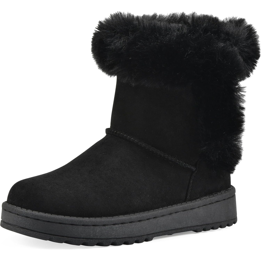 image:imageWHITE MOUNTAIN Kids Girls Incher Faux Fur BootBlackFabric