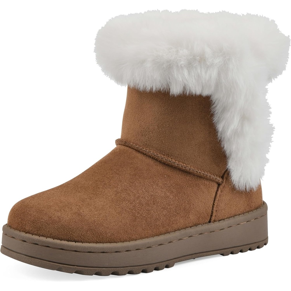 image:imageWHITE MOUNTAIN Kids Girls Incher Faux Fur BootChestnutFabric
