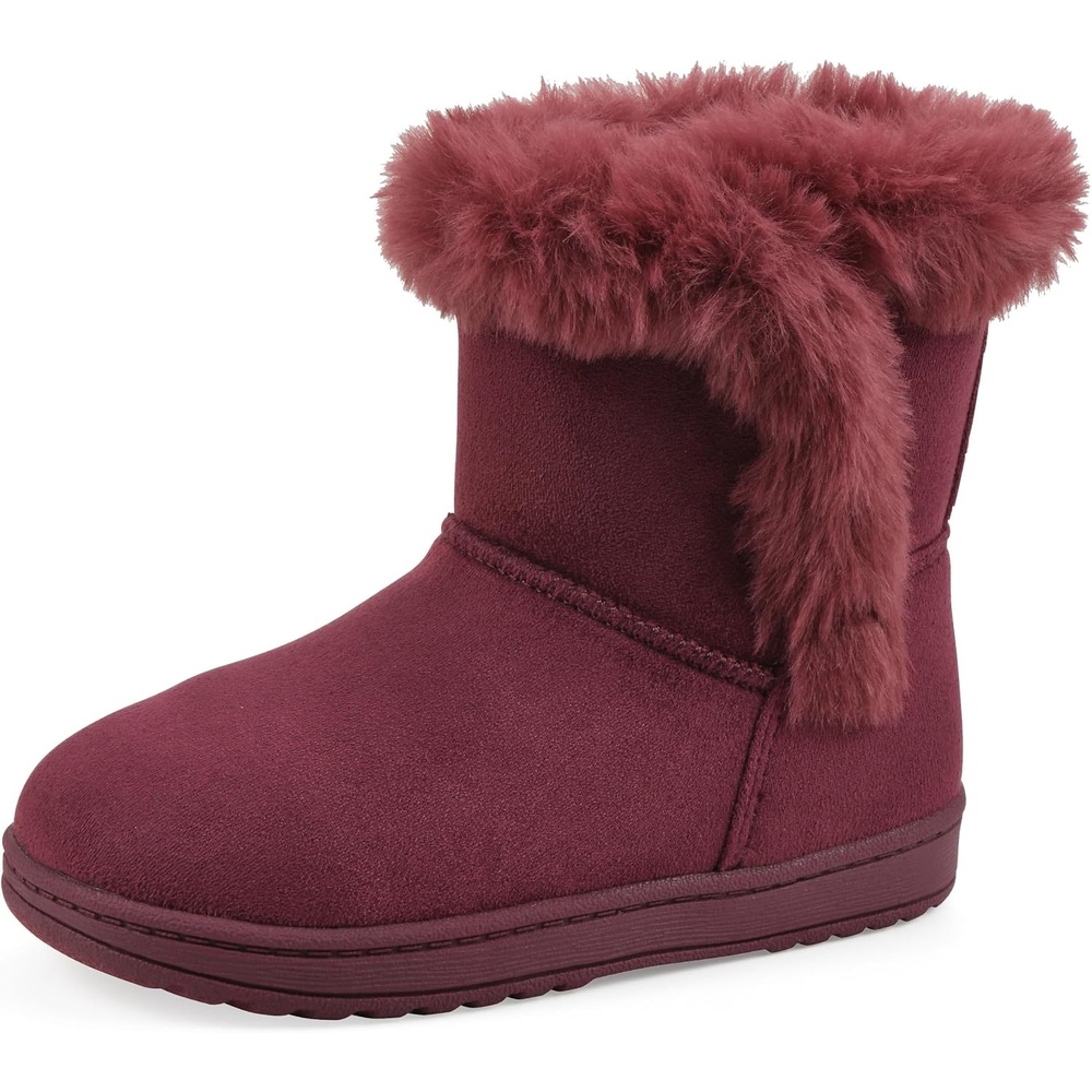 image:imageWHITE MOUNTAIN Kids Girls Incher Faux Fur BootPlumberry Fabric