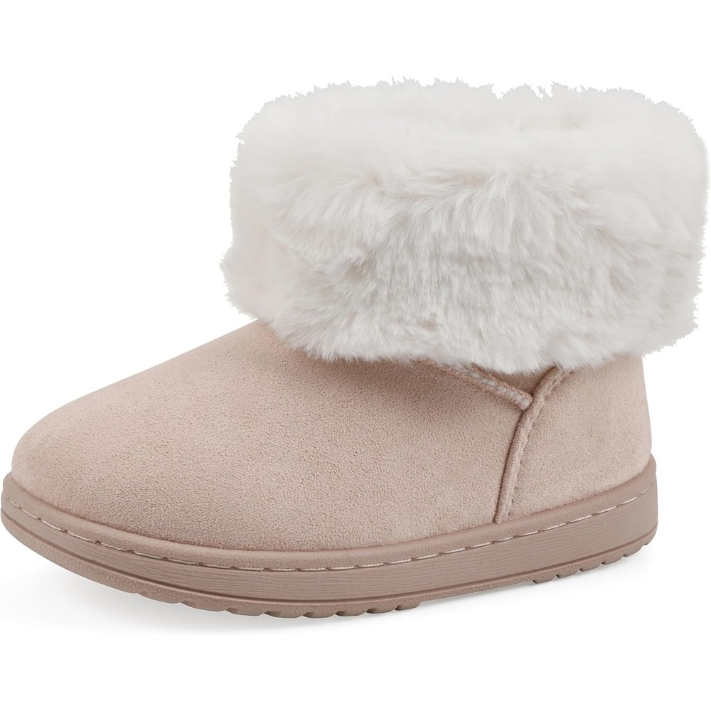 image:imageWHITE MOUNTAIN Kids Girls Inez Faux Fur BootBlush Natural