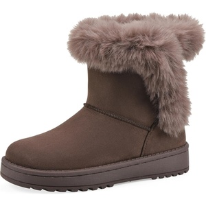 WHITE MOUNTAIN Kids Girls’ Incher Faux Fur Boot(Mocha Fabric)