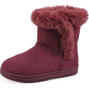 WHITE MOUNTAIN Kids Girls’ Incher Faux Fur Boot(Plumberry Fabric)