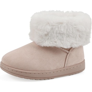 WHITE MOUNTAIN Kids Girls’ Inez Faux Fur Boot(Blush Natural)