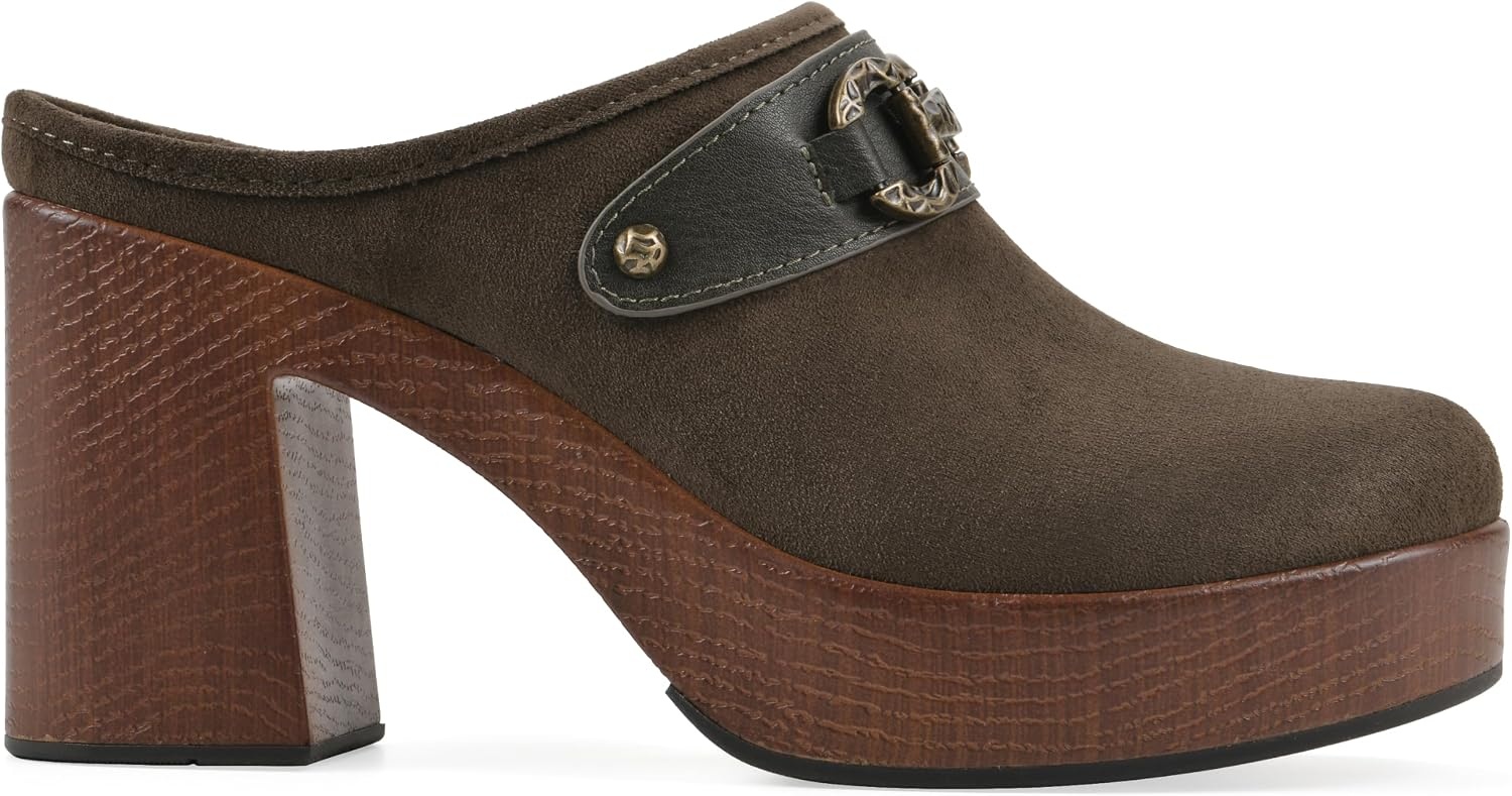 image:imageWHITE MOUNTAIN Womens Barleys Platform ClogArmy Multi