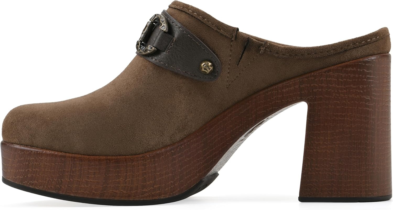 image:imageWHITE MOUNTAIN Womens Barleys Platform ClogDark Taupe Multi