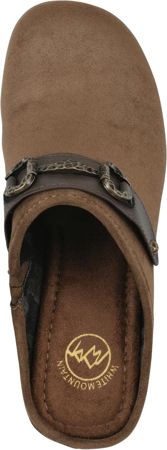 image:imageWHITE MOUNTAIN Womens Barleys Platform ClogDark Taupe Multi