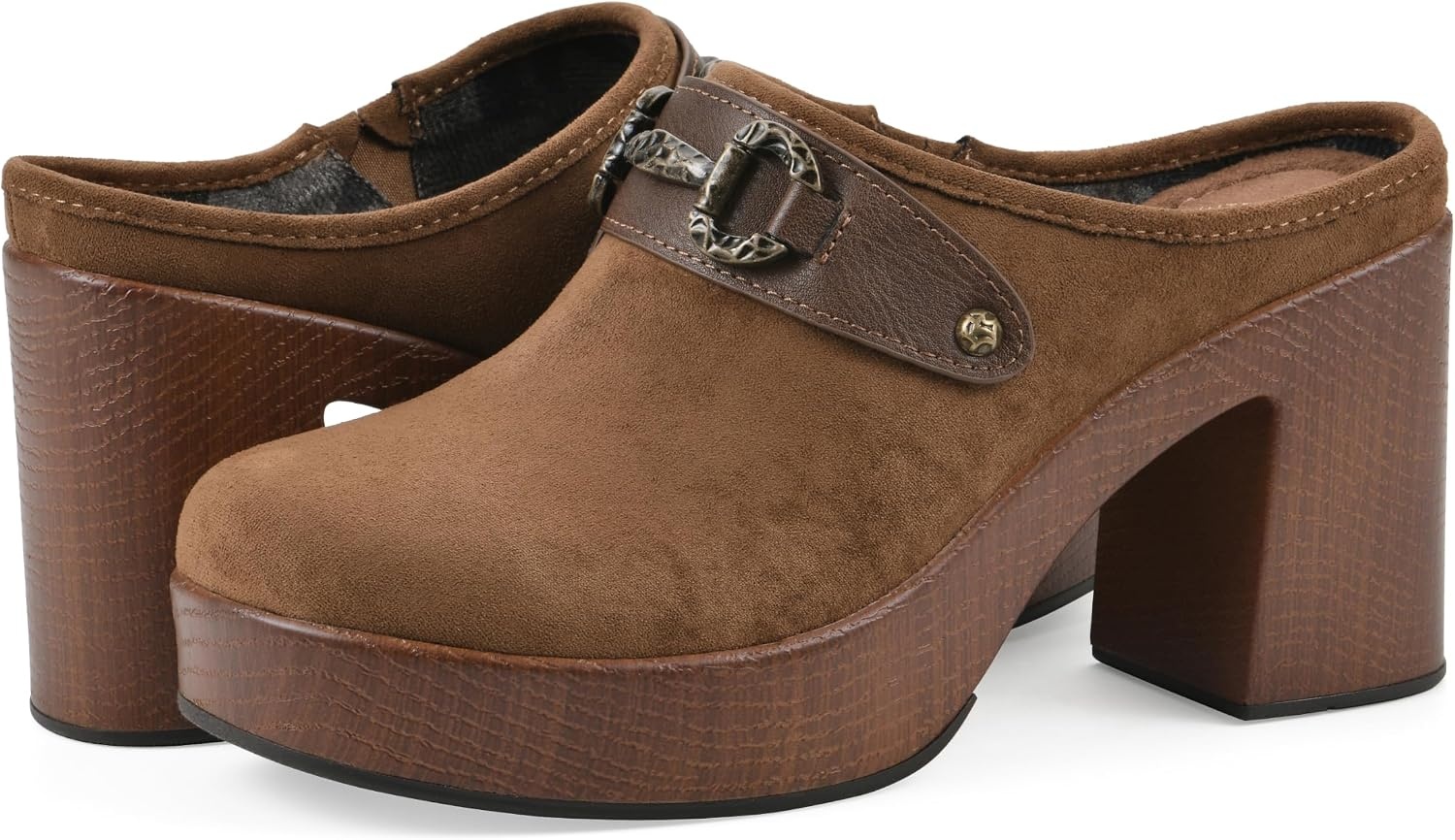 image:imageWHITE MOUNTAIN Womens Barleys Platform ClogMocha Multi