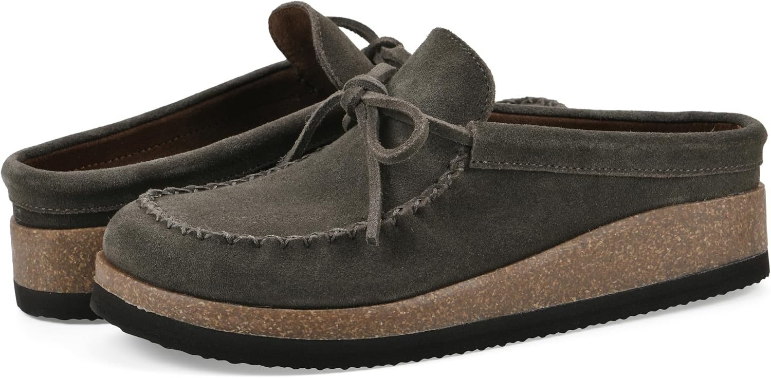 image:imageWHITE MOUNTAIN Womens Bayhead MocToe Footbed ClogArmy Suede