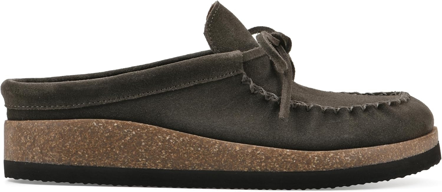 image:imageWHITE MOUNTAIN Womens Bayhead MocToe Footbed ClogArmy Suede
